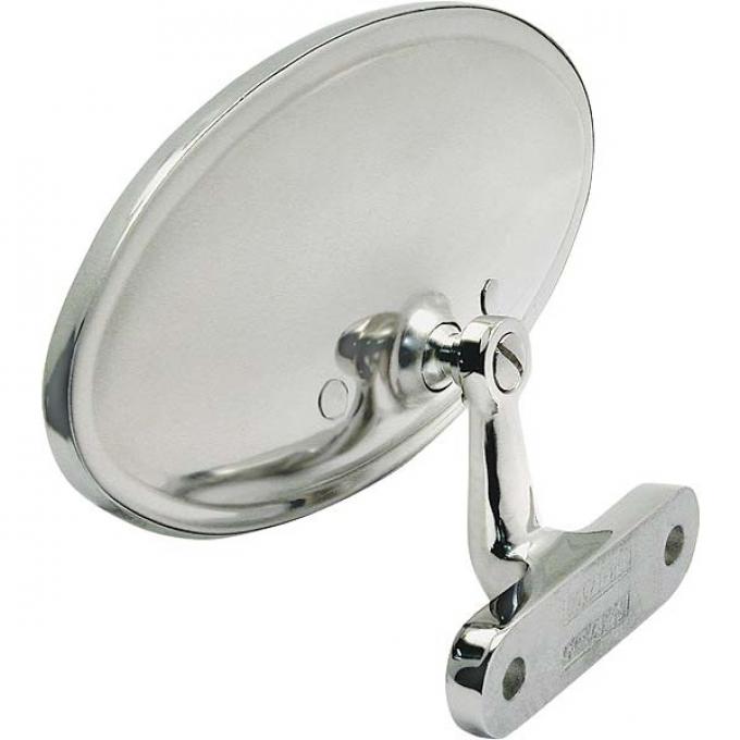 Inside Rear View Mirror - Stainless Steel - Ford Cabriolet & Ford Convertible Sedan