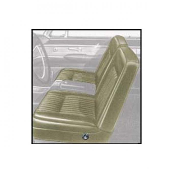 Seat Upholstery, Frt, Pearl Beige With Black Carpe