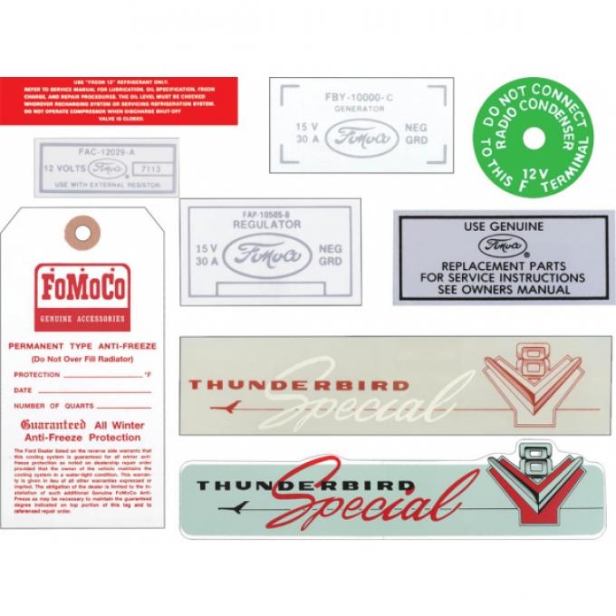 Decal Kit, Thunderbird Special, With AC
