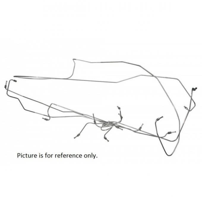 Brake Line Kit - Stainless Steel - Manual Drum Brakes - Ford Galaxie