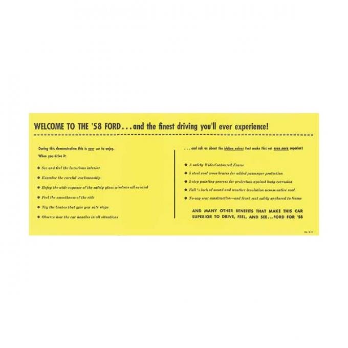 Sun Visor Sleeve - Ford