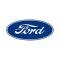 Ford Oval Decal - 6-1/2 Long - White Background - Self Adhesive