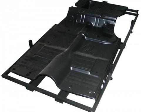 Chevy Floor & Trunk Pan, With Braces, Full, 2 & 4-Door Sedan, 1955-1957