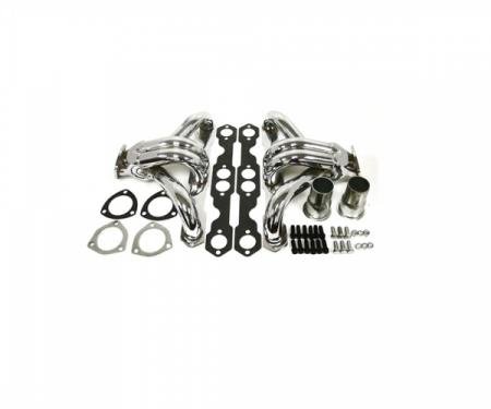 Chevy Full Size Stainless Steel Shorty Headers, Small Block, 1958-1972