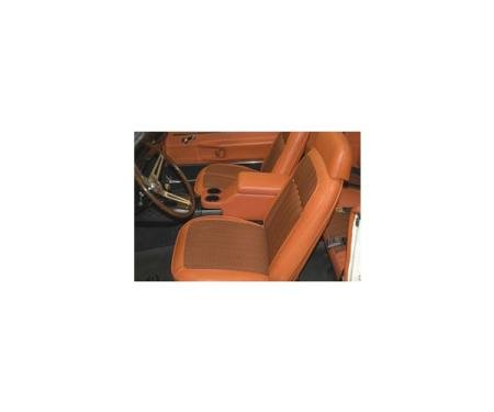 Camaro Floor Console, Vinyl Covered, Saddle, For Cars With Factory Console, 1967-1969