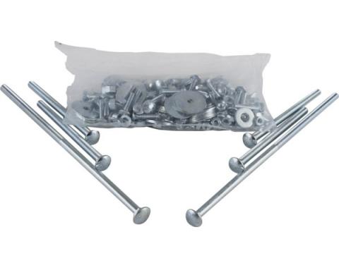 Chevy Truck Bed Bolt Kit, Zinc Plated, Short Bed, Step Side, 1951-1953