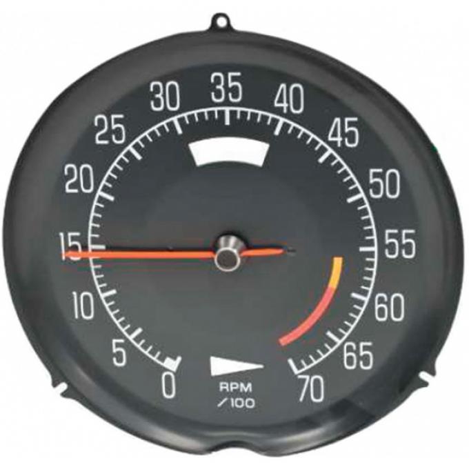 Corvette Tachometer, L82 6000 Red Line, 1975-1977