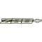 Camaro Rear Panel Emblem, Z28, Silver, 1985-1986