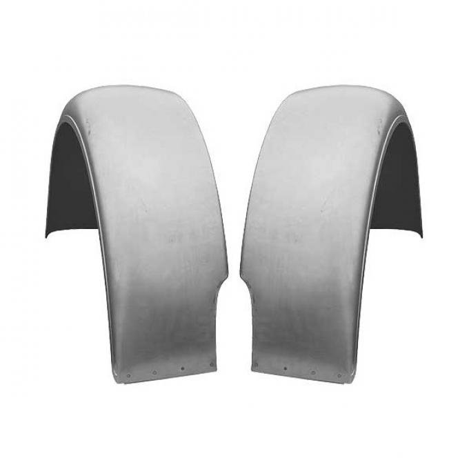 Model A Ford Rear Fenders - Steel - Fit Coupe & Roadster & Cabriolet & Pickup - Top Quality Version