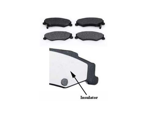 Corvette Rear Performance Friction Brake Pads, Carbon Metallic, 1997-2013