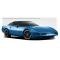 Corvette Cray Scorpion 19x10.5 Gloss Black With Mirror Cut Lip, 1-Piece Wheel, 1997-2013
