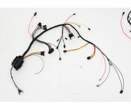 Full Size Chevy Dash Wiring Harness, With Column Shift Automatic Transmission & Warning Lights, 1965
