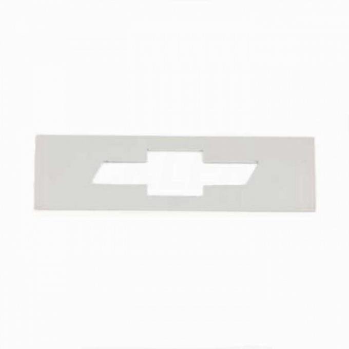 Chevelle And Malibu Side Marker Light Inserts, Stainless Steel With Bowtie, Front, 1969