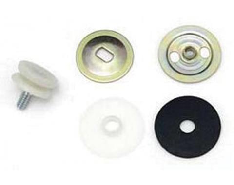 Firebird Quarter Window Roller Assembly, Lower, Middle, 1967-1969