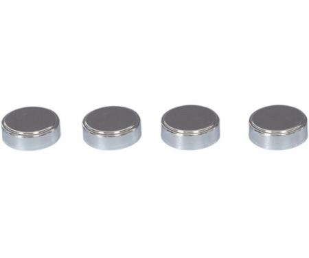 Corvette Knob Cover Cap Set, Air Cleaner, Chrome, 1985-1989