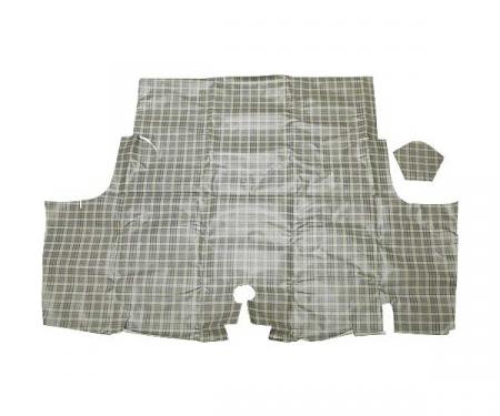 Ford Mustang Trunk Mat - Vinyl & Fleece - Plaid #08 - Coupe& Convertible