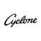 Cyclone Quarter Panel Decals - Black With Silver Border