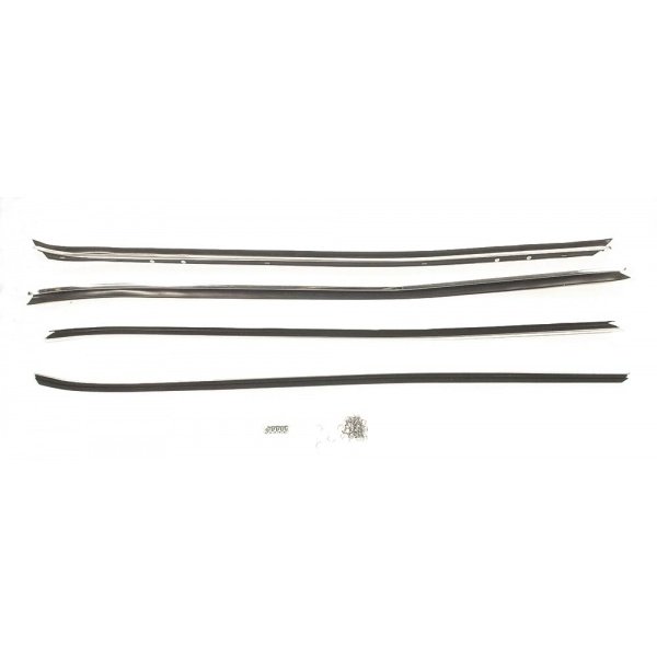 Camaro Window Felt Weatherstrip Kit, Inner And Outer, for Cars without