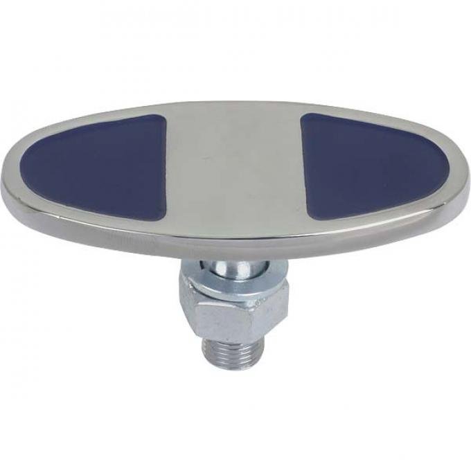 Model A Ford Outer Bumper Clamp - Forged Steel - Chrome - Rear - 1928-30