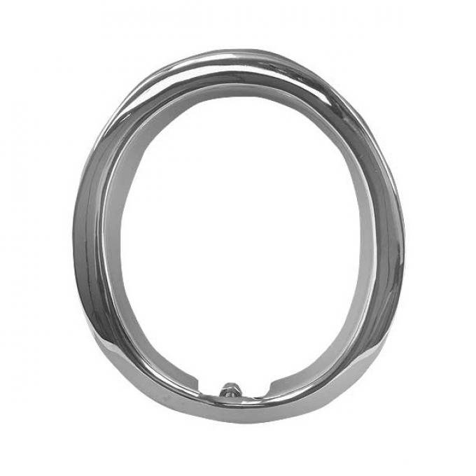 Ford Mustang Exhaust Tip Trim Ring - Chrome - For GT With Exhaust Holes In Rear Valance