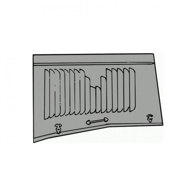 Hood - Complete - Plain Tops - Stock Sides - With 32 CenterStrip - Steel - U.S. Made - Ford Pickup Truck