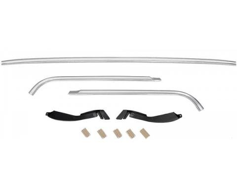 1970-1981 Camaro / Firebird 5 Piece Front Windshield Chrome Molding Set