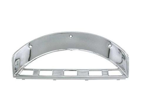 Ford Pickup Truck Dash Cluster Bezel - Original Type - Chrome