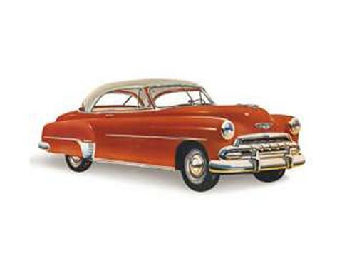 Chevy Rear Glass, Bel Air 2-Door Hardtop, Center, 1950-1952