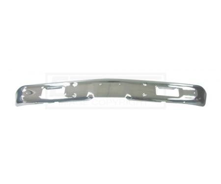 Chevy Truck Front Bumper, Chrome, Without License Plate Hole, Show Quality, 1971-1972