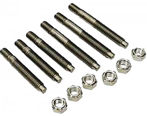 Nova Exhaust Manifold Stud Set, Small Or Big Block, Stainless Steel 1962-1978