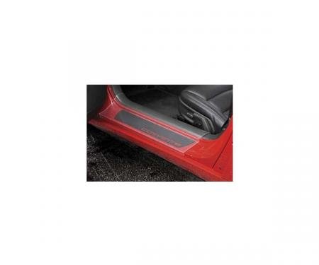 Corvette Sill Ease Protectors, Clear, Without Letters, 2005-2013