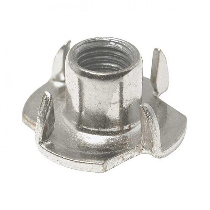 T Nut - 5/16-24 - Spiked Flange - Zinc