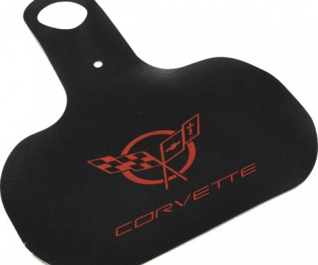 Corvette Gas Filler Paint Protector, With Red Emblem, 1997-2004