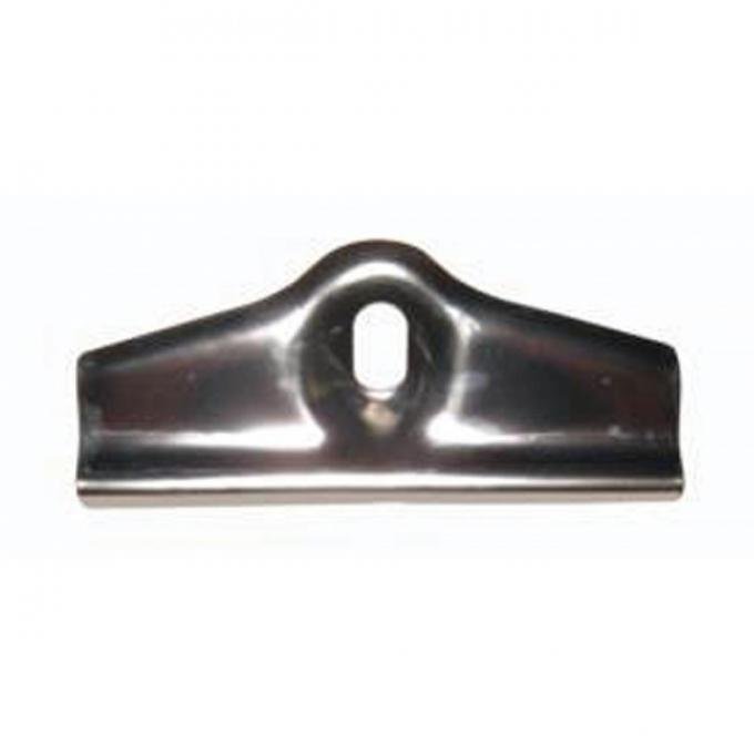 Full Size Chevy Battery Tray Clamp, Stainless Steel, 1965-1975