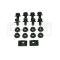 El Camino Air Conditioning Condenser Fasteners, 1970-1972