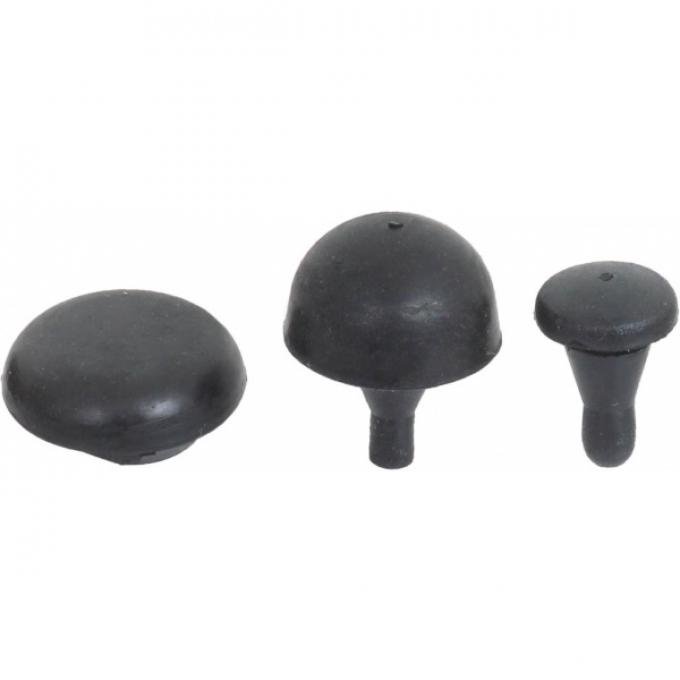 Hood Bumper Set - Rubber - 12 Pieces - Ford Passenger