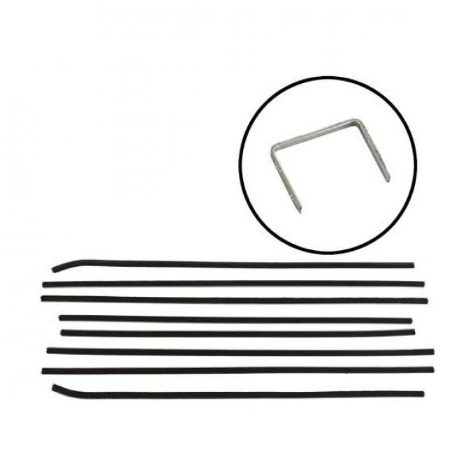 Belt Weatherstrip Kit - Replacement Type - 8 Pieces - Convertible & Sunliner - Ford