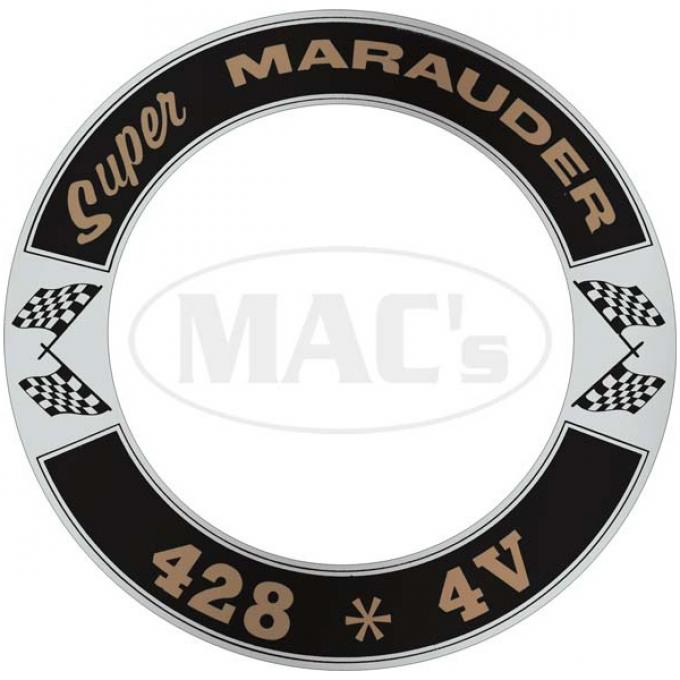 Air Cleaner Decal - Super Marauder 428 *4V - Mercury