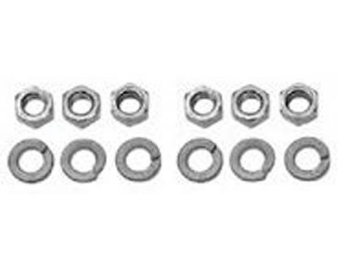 Firebird Parking Brake Equalizer Nuts, Stainless Steel, 1967-1969