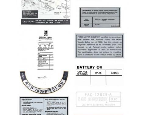 Thunderbird Basic Decal Kit, 1969