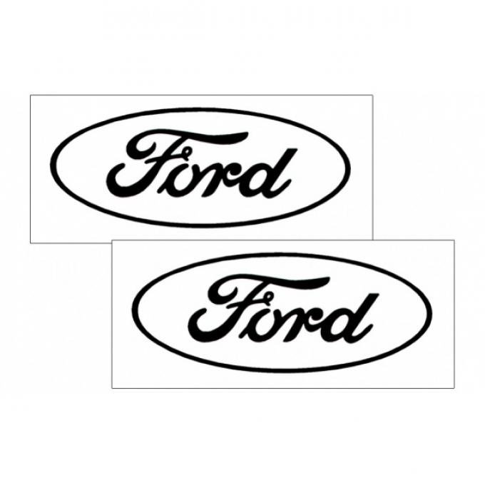 Ford Oval Logo Decal Set Open Style 6'' Tall