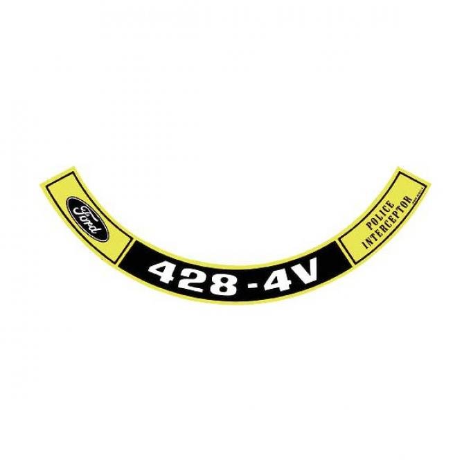 Air Cleaner Decal - 428-4V Police Interceptor