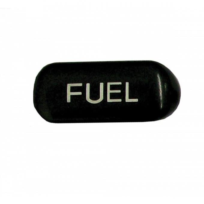 Corvette Button, Fuel, Black/White, 1994-1996