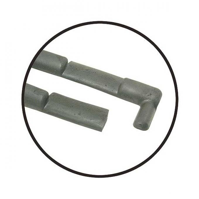 Door Hinge Seals - Sponge Rubber - Ford Closed Cars Except Convertible & Station Wagon