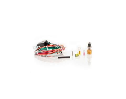Chevy Nova Single Electric Fan Wiring Harness Kit, With Thermo Switch, Be Cool, 1962-1979