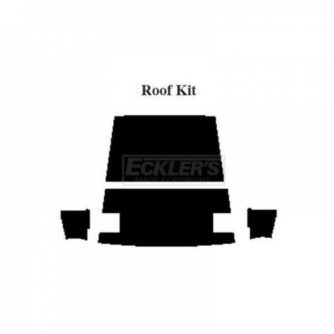 Firebird Insulation, QuietRide, AcoustiShield, Roof Kit, Coupe, T-Top, 1975-1981