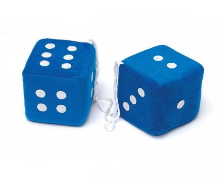 Chevy Fuzzy Dice, Blue