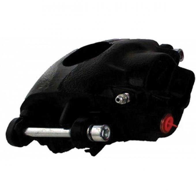 Nova Brake Calipers, Single Piston, Cast Iron Caliper, Black, 1968-1974