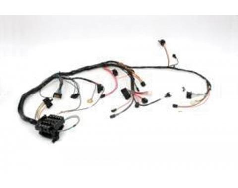 El Camino Dash Harness, Round Openings With Warning Lights & Seat Belt Warning, 1972