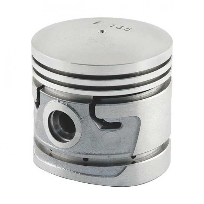 Piston Set With Fitted Pins - Dome Top - Aluminum - Solid Skirt - Ford Flathead V8 95 & 100 HP - 4 Ring Type - 3-3/16 Bore - Choose Your Size